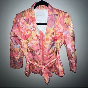 Banana Republic Floral Watercolor Blazer Jacket - Sz 2